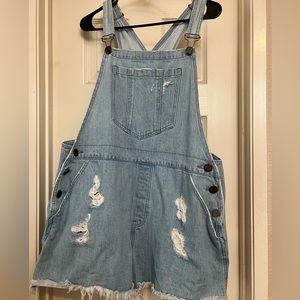 SHOW ME YOUR MUMU DENIM OVERALLS